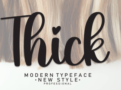 About Thick Font font font aubot