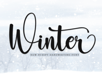 Winter Font font winter font