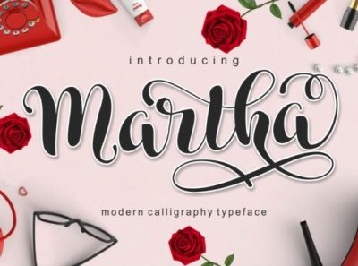Martha Font calligraphy fonts handwritten fonts modern fonts signature fonts wedding fonts