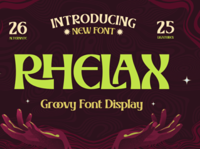Rhelax Font 3d animation branding font graphic design logo motion graphics ui