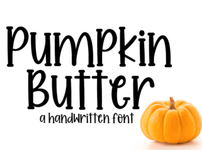 Pumpkin Butter Font 3d animation branding font graphic design logo motion graphics ui