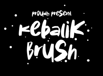Kebalik Brush Font 3d animation branding font graphic design logo motion graphics ui