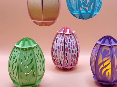 3D Decorated Easter Eggs