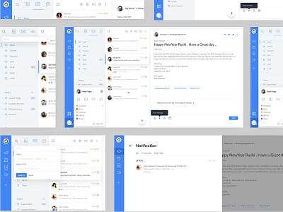 Gmail Redesign Web Ui Kit By Ru$hi Yog@r On Dribbble