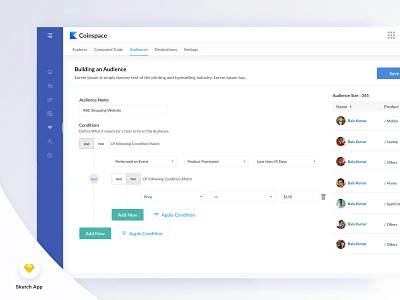 Build An Audience Ui admin panel branding minimal typography