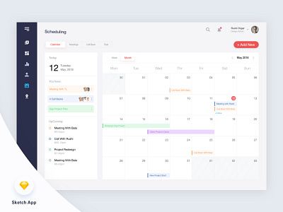 Scheduling Made Simple by Ru$hi Yog@r on Dribbble