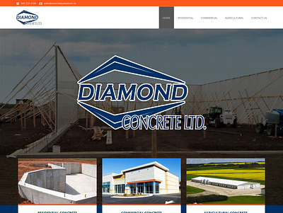 Contractor Website Design concrete construction contractor