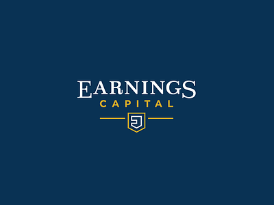 Earnings Capital emblem finance serif traditional