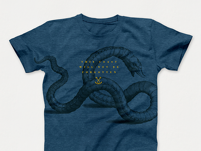 Sea Monster Shirt Design for Mexico Beach design screen print sea monster tshirt unforgotten