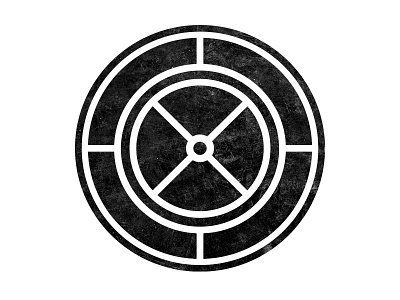 Icon abstract black and white geometric icon minimalistic