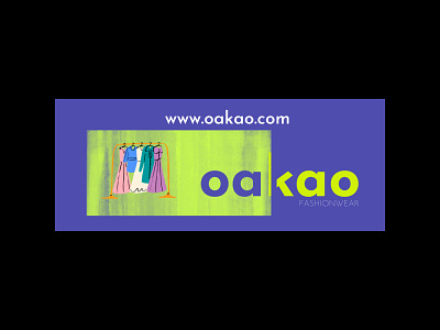 Oakao - banner - daily logo challenge banner branding canva dailylogochallenge fashion illustration logo oakao