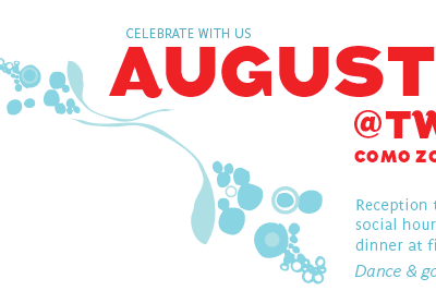 Picture 25 augustus blue fun invite parasine pattern red typography wedding