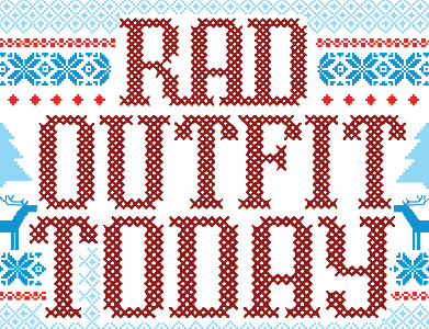 Holiday Gift idea christmas cross stitch typography