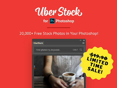 UberStock Extension for Photoshop add on addon extension panel photo photoshop plug in plugin script stock