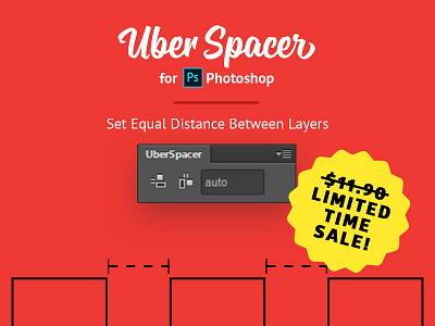 UberSpacer Extension for Photoshop add on addon extension panel photoshop plug in plugin script