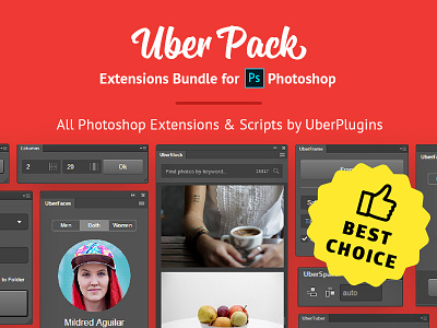 UberPack Extensions Bundle for Photoshop add on addon design extension panel photoshop plug in plugin script tool