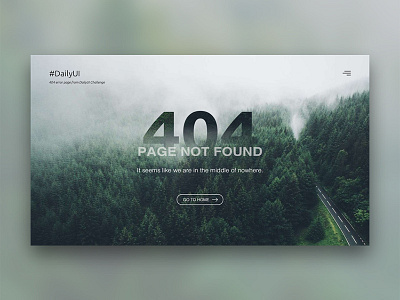 Daily UI - #008 - 404 Page