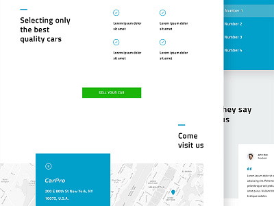 CarPro - Web Design #3 buy car design interface landing layout sell ui ux web website