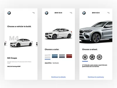 Bmw Car Configurator #2 app bmw car configurator design interface layout ui vehicle