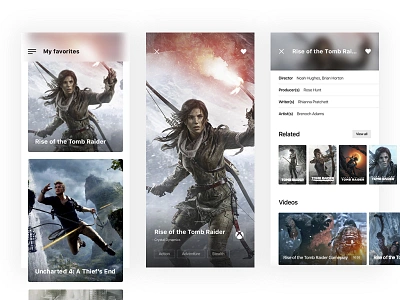 Games - Mobile App Design app app concept design game games interface layout mobile app mobile app design principle principle app prototype prototyping tomb raider ui uncharted videogame videogames