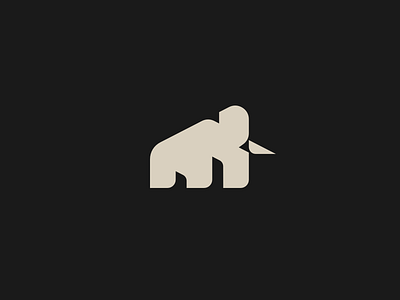 Mammoth branding flat graphic design icon illustration logo mammoth minimal vector