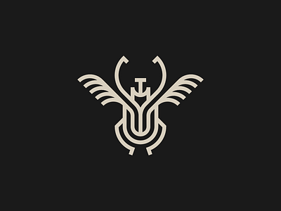 Beetle beetle branding graphic design icon illustration logo megasoma elephas minimal vector