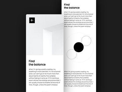 Minimal About Page — Find the balance