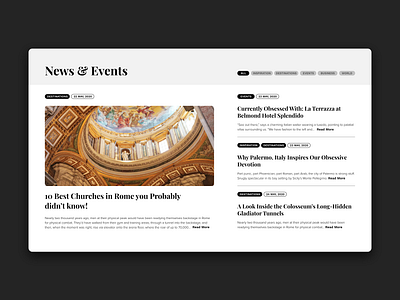 Events & News Section