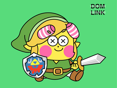 dom or link design illustration 插图