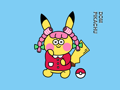 Dom or Pikachu design illustration 插图 设计