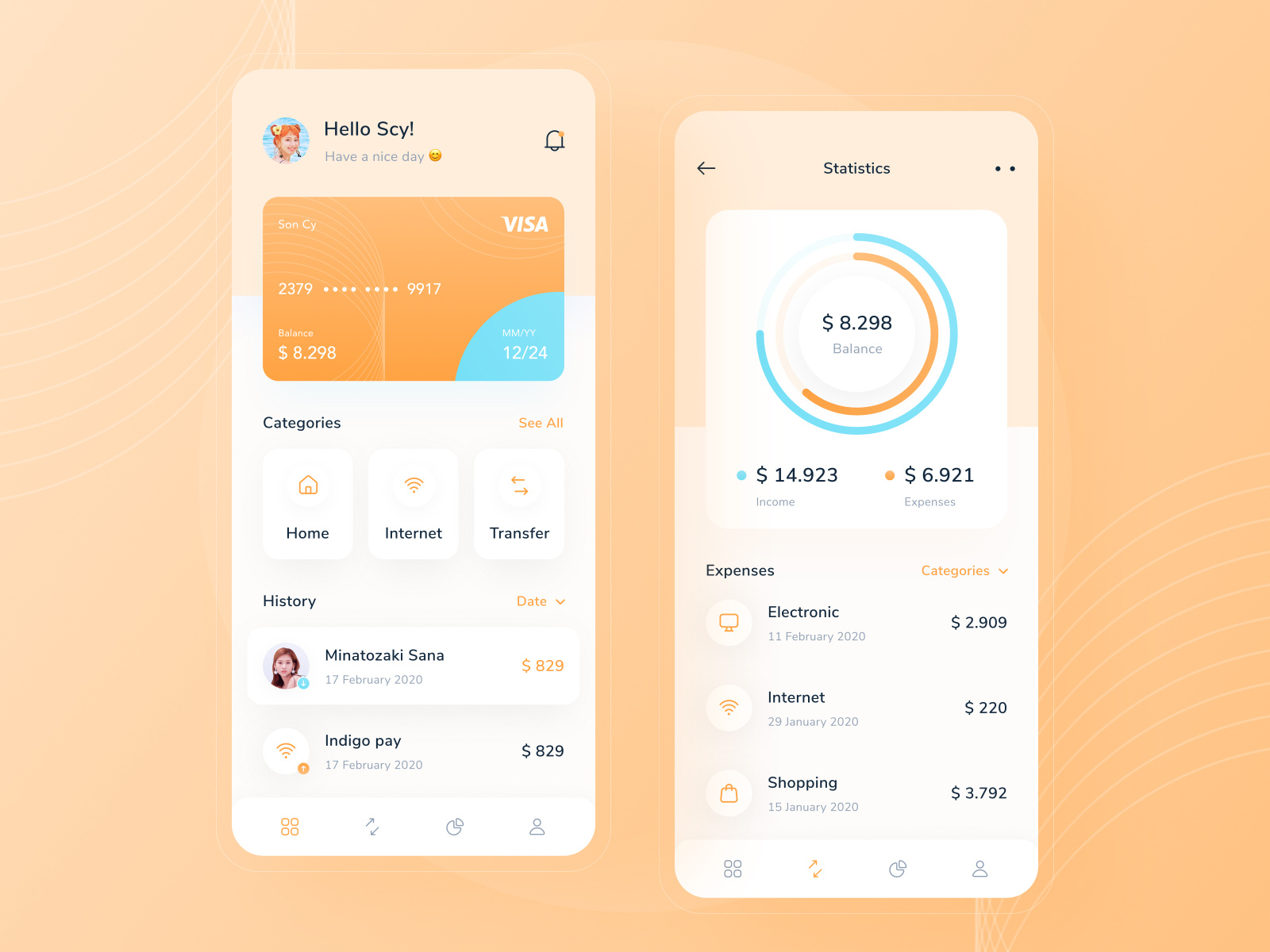 Finance App - UI Design by Ariq on Dribbble