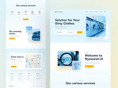 Nyeuseuh.id Laundy Website - Landing Page