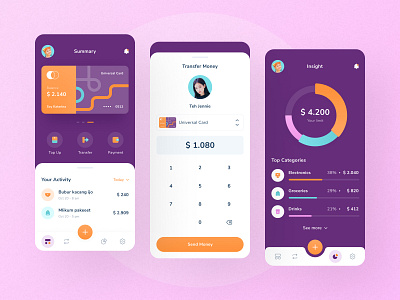 Wangsulan - Finance App UI Design by Ariq for Dimo.ui on Dribbble