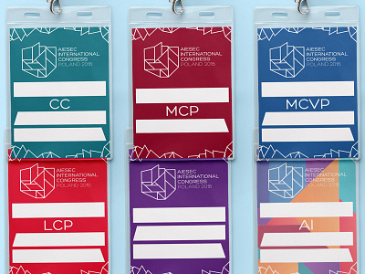 Name tags for AIESEC International Congress 2016 aiesec conference congress ic name tags print