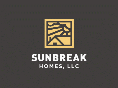 Sunbreak Homes Branding branding home homes identity logo mockup real estate realtor stationery sun sunbreak