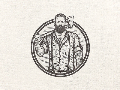 Hipster Lumberjack axe beard drawing hipster lumberjack sketch tattoo