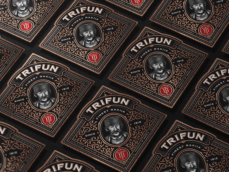 Trifun Close Up Labels bourbon brandy craft distilling illustration packaging design spirits packaging whiskey