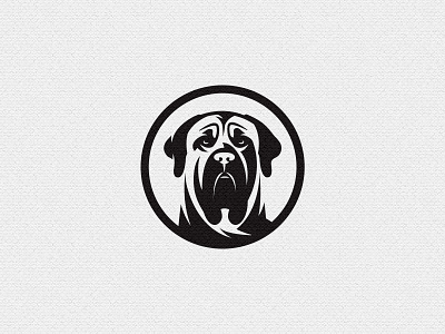 Mastiff Truman animal dog illustration logo mastiff pet portrait puppy retro vector