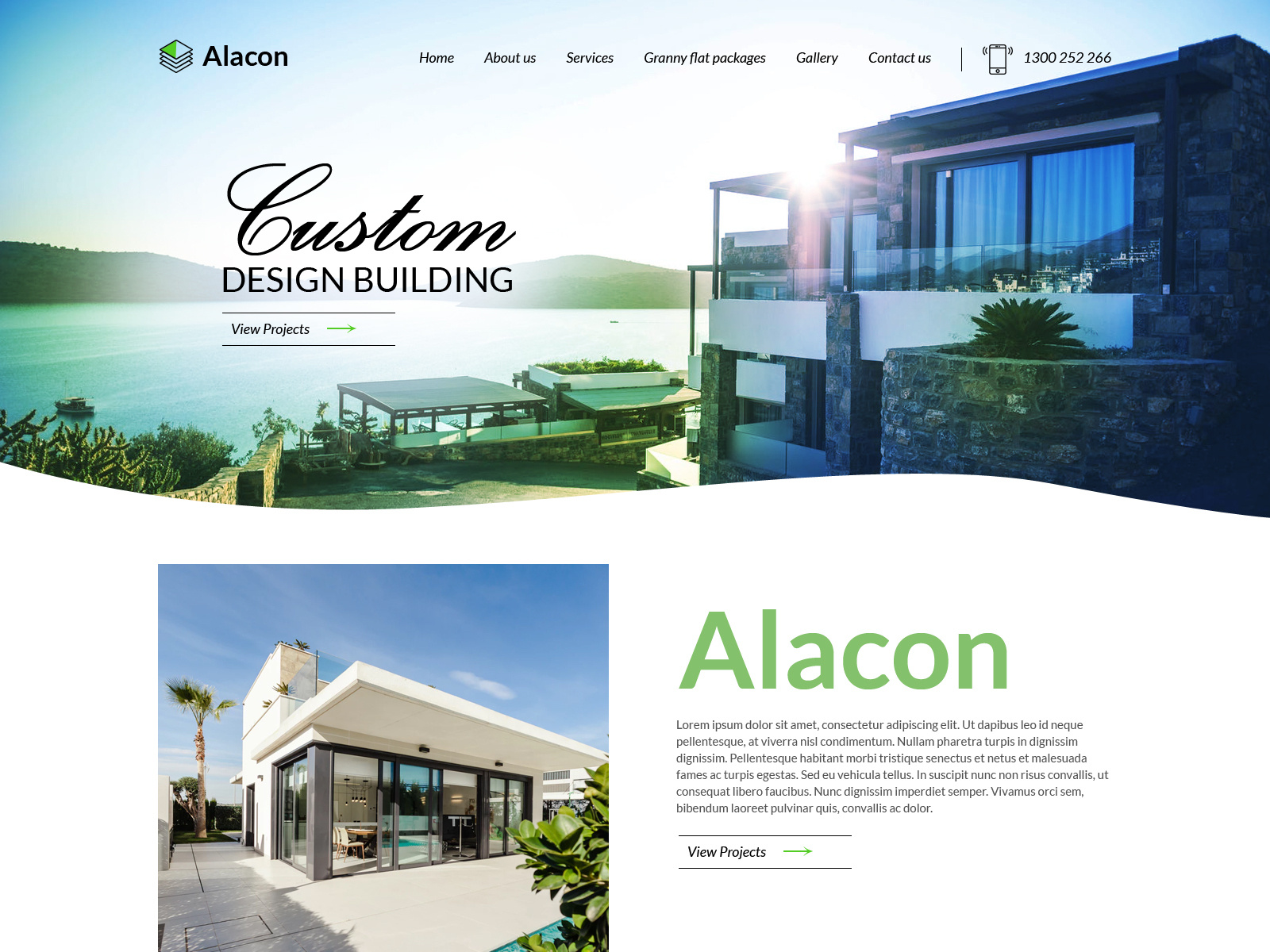 Alacon Modern Website Home Page Design Mockup by Azhar Basran on Dribbble