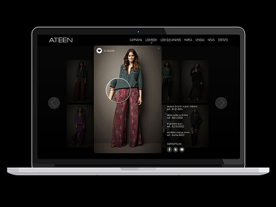 Ateen Website Design ateen clothes collection desktop fashion selection showcase webdesign