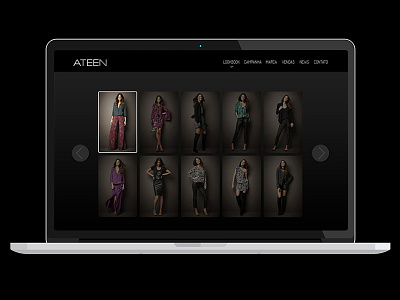 Ateen Website ateen collection desktop fashion webdesign