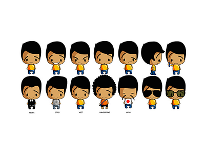 BB Characters Variations animation character illustrations