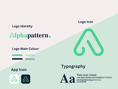 AlphaPattern Logo Design alpha animation branding design graphic design logo