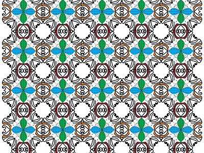 KDP Geometric Pattern Coloring Pattern