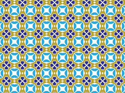 KDP Geometric Coloring Pattern ornament