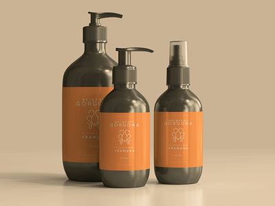 Hair products mockup branding design graphic design logo typography