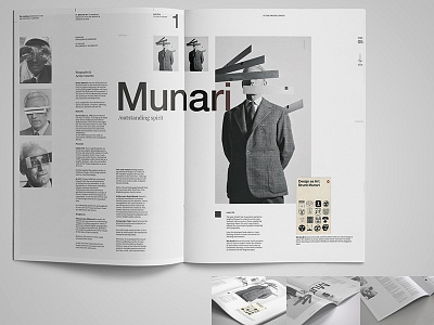Bruno Munari article layout concept bruno munari layout magazine munari print