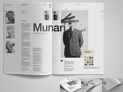 Bruno Munari article layout concept