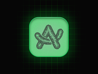 Arc Motorola Icon android app application branding dailyui green grid icon illustration ios letter lettering logo mobile pixel style ui