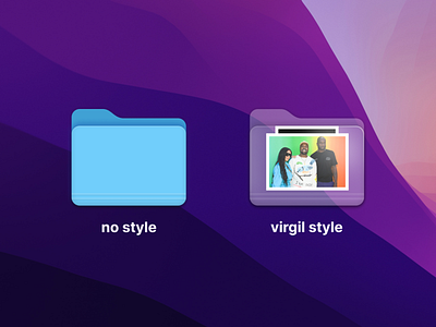 Transparent macOS Folders